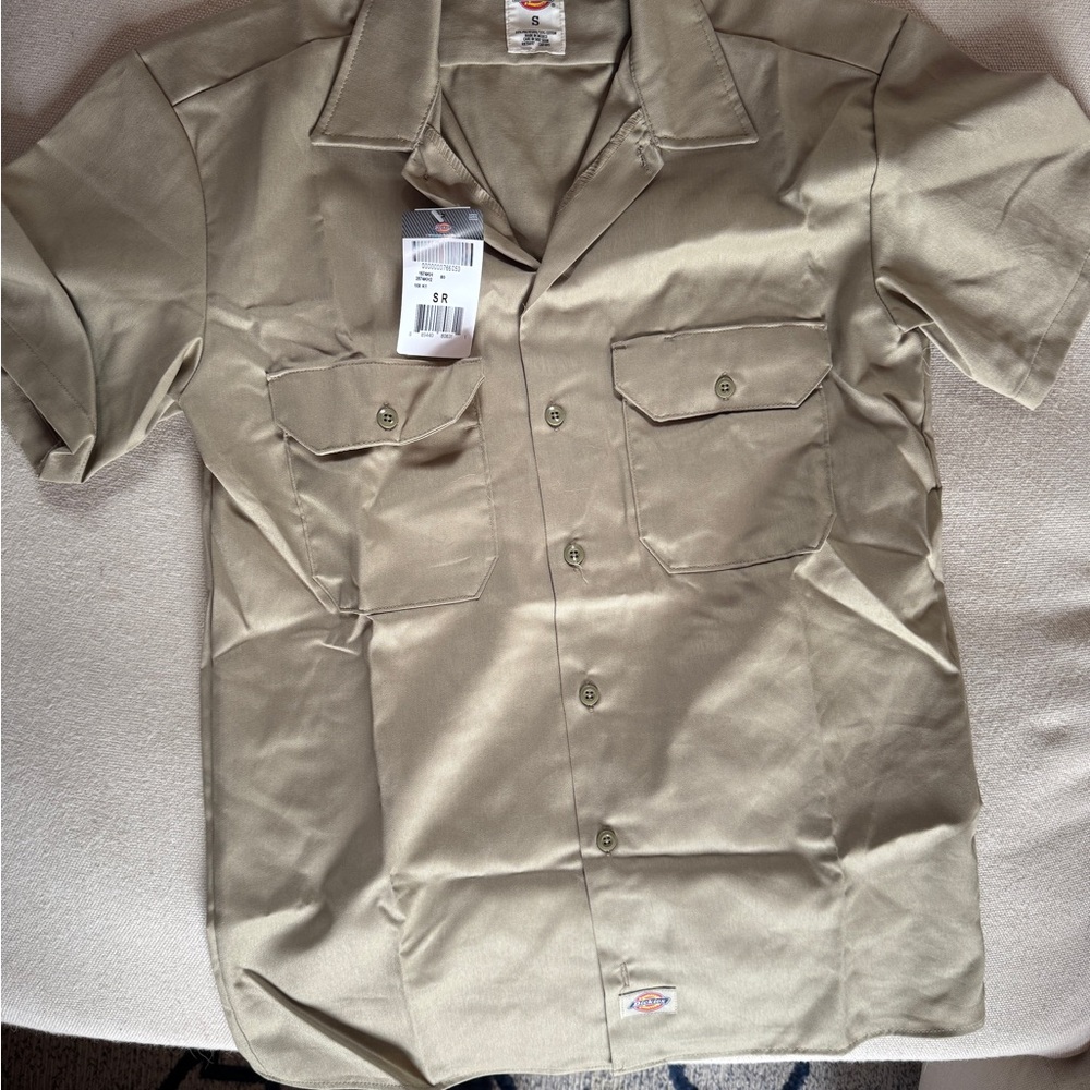 Dickies Tan Short Sleeve Shirt